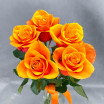 Букет из 5 оранжевых роз (60 см) 2